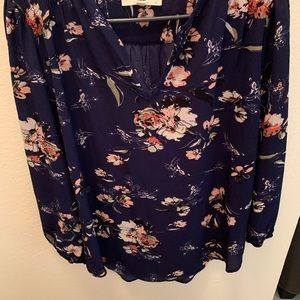 Fun 2 Fun Navy Floral Tunic